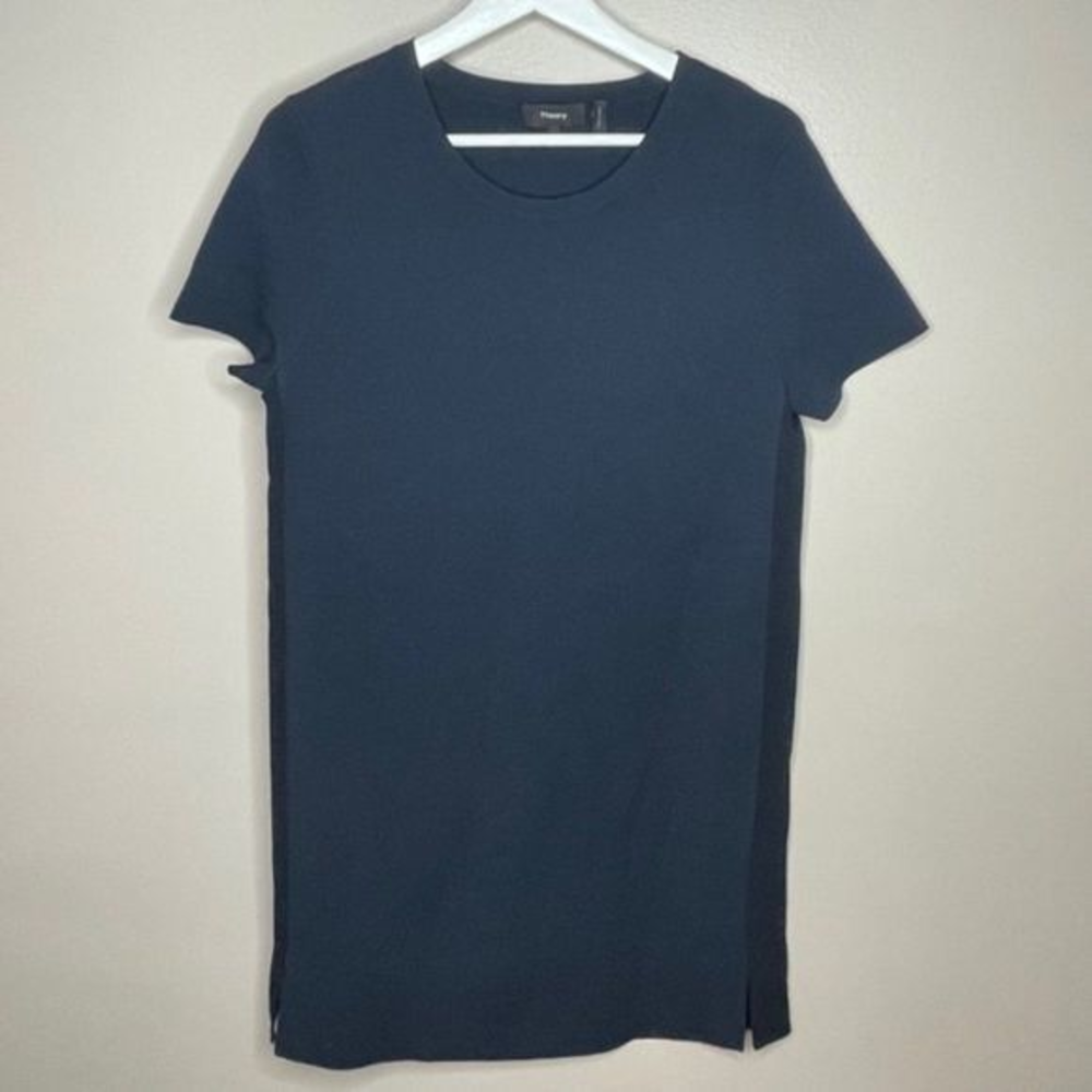 Theory Navy Blue Shift Dress